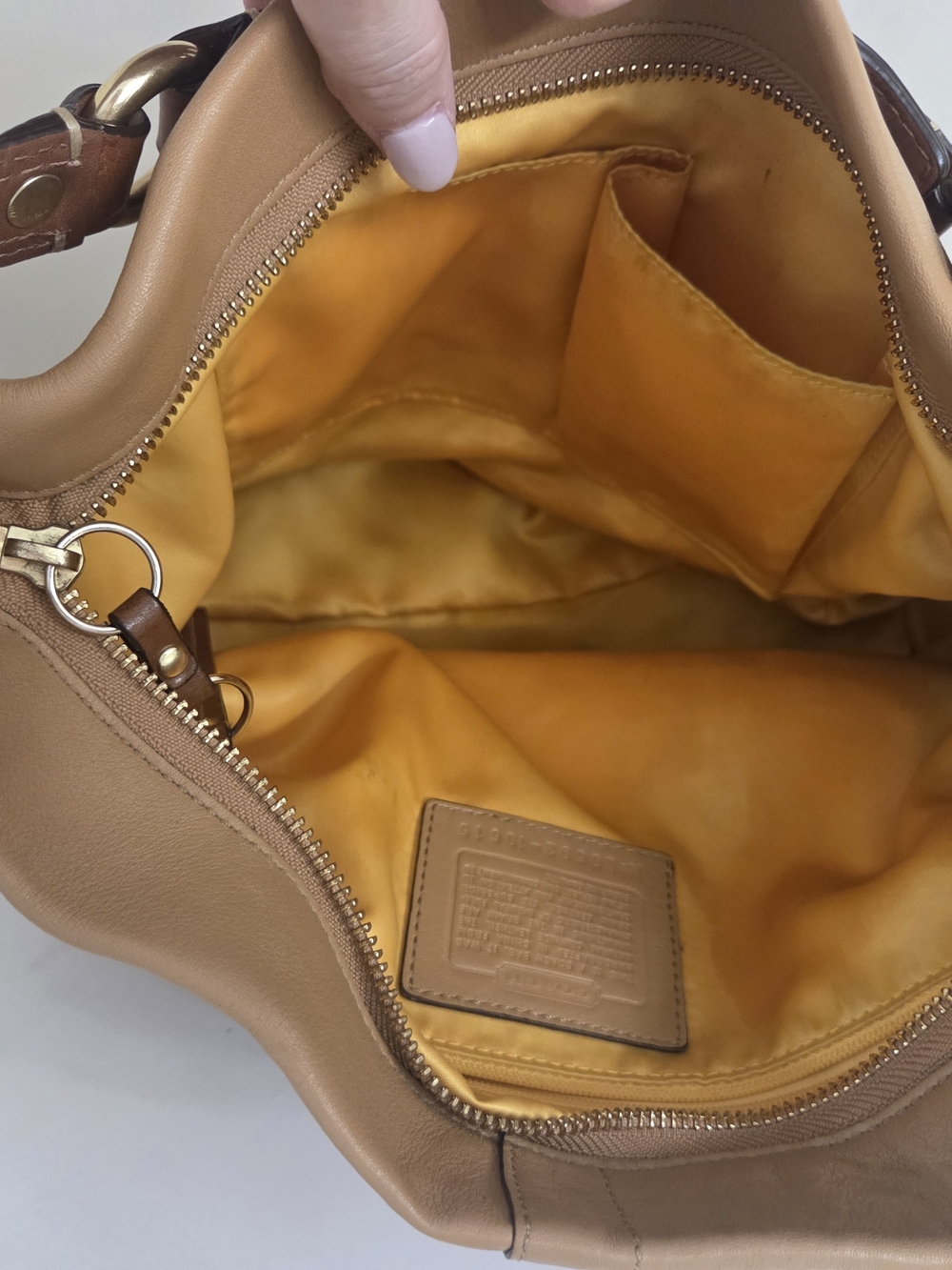 Coach Vintage Y2K Carly Hobo Leather Shoulder Bag - Picture 12 of 16